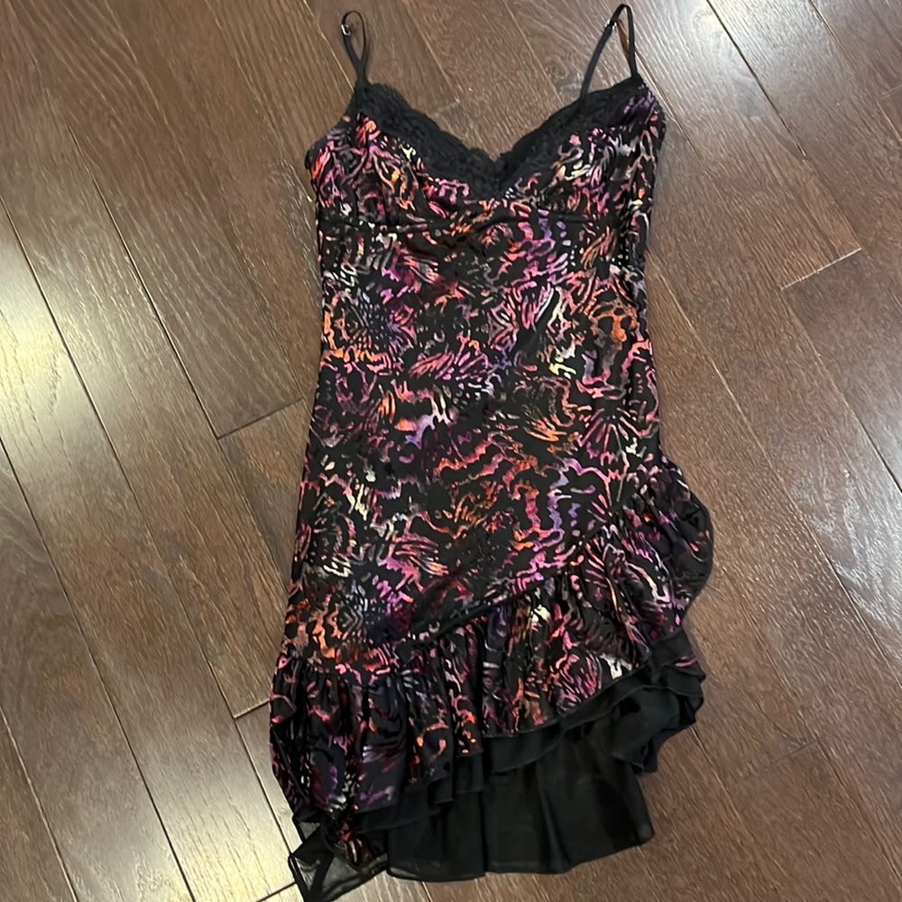 I.AM.GIA Black and Pink Mini Dress